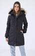 A "LORETTE 2090LB" Navy Canada Goose 3/4 Doudoune Femme opened photo