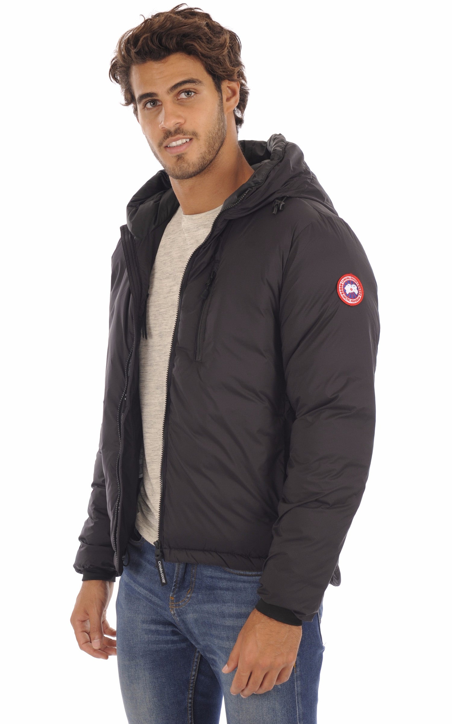 A &quot;LODGE HOODY 5078M&quot; Noir Canada Goose Bl Doudoune Homme opened photo 1
