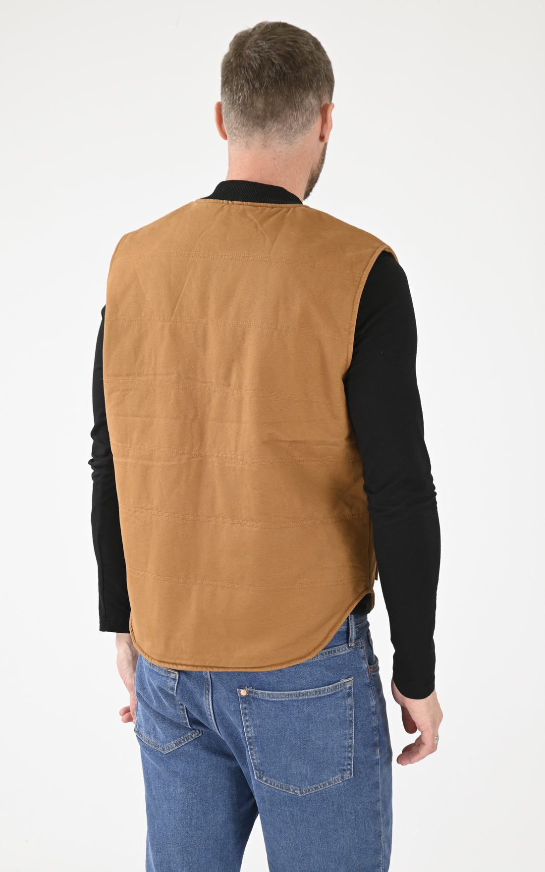 A &quot;WORK 102093&quot; Cognac Iron&amp;Resin Gilet Homme opened photo