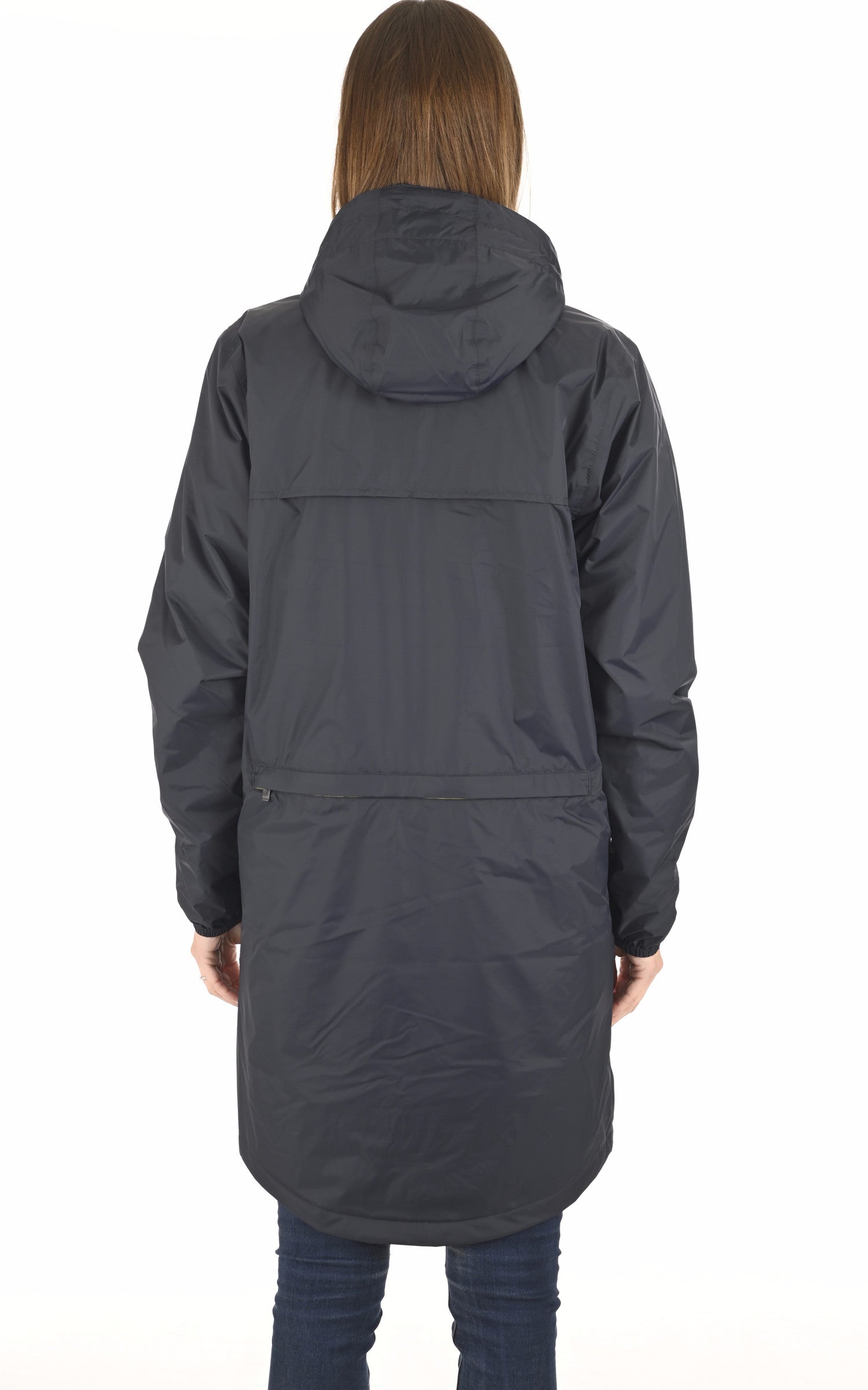 A &quot;EIFFEL WARM K00BDG0&quot; Bleu Foncé K-Way 3/4 Mixte back photo