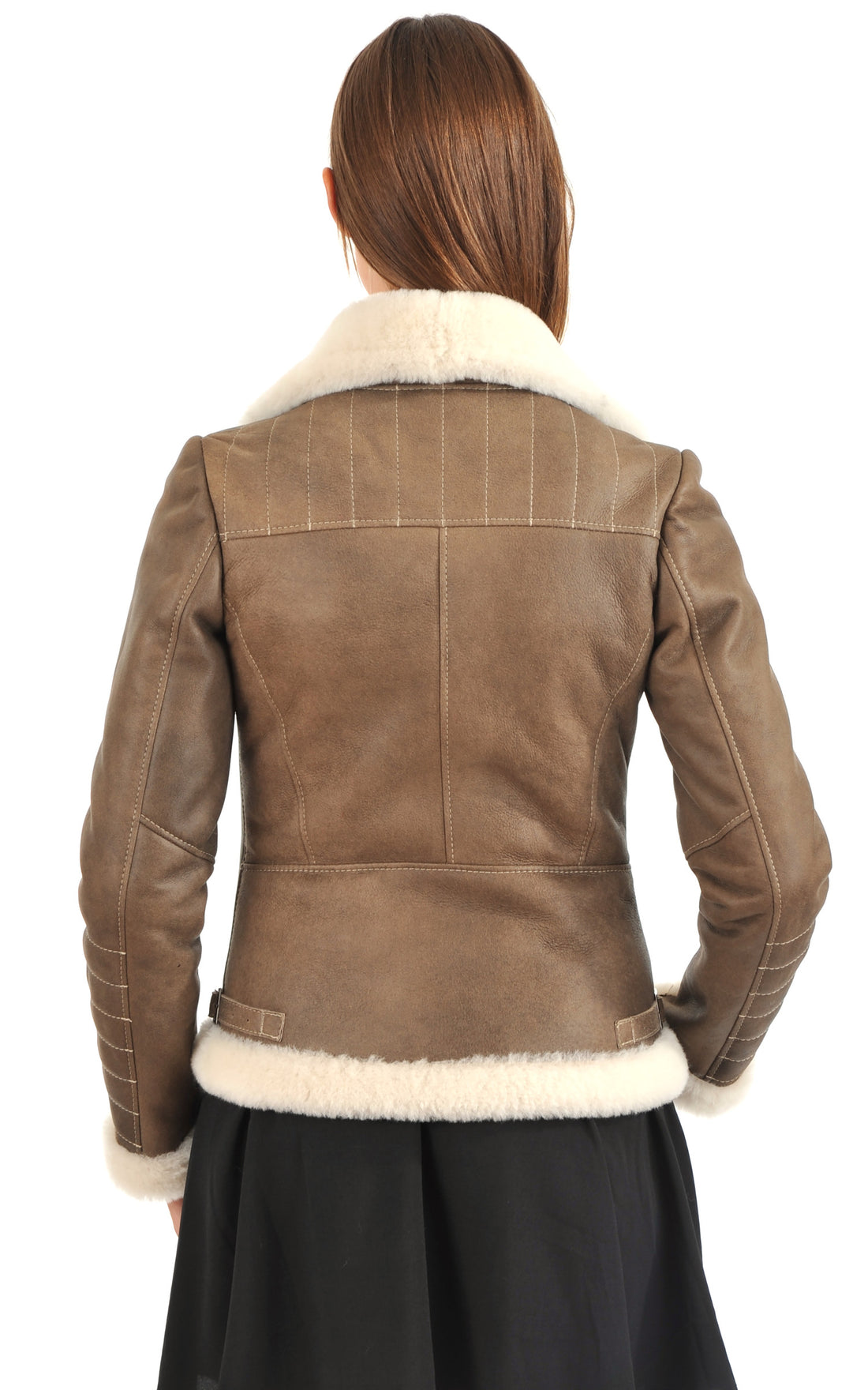 A &quot;NATY&quot; Beige La Canadienne Bombardier Femme closed photo