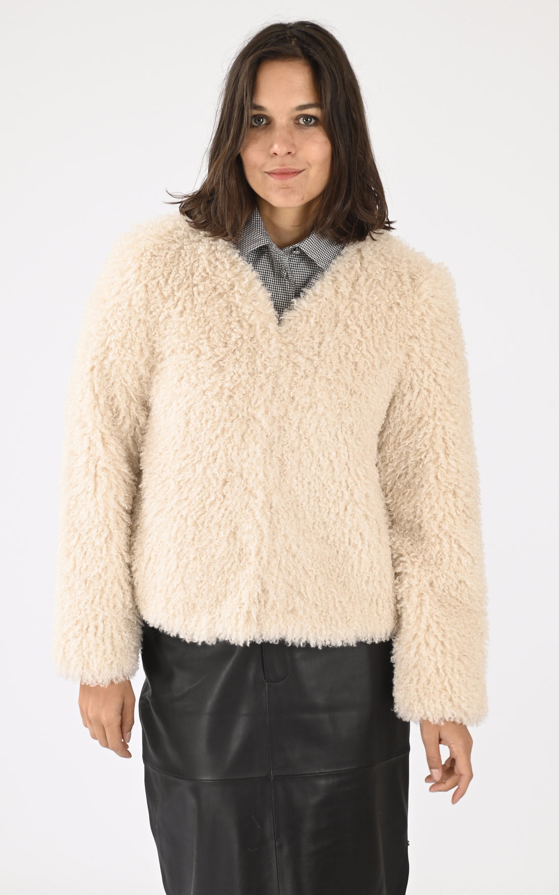 A &quot;AUDIO 64869&quot; Ecru Oakwood Veste Femme closed photo