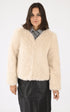 A "AUDIO 64869" Ecru Oakwood Veste Femme closed photo