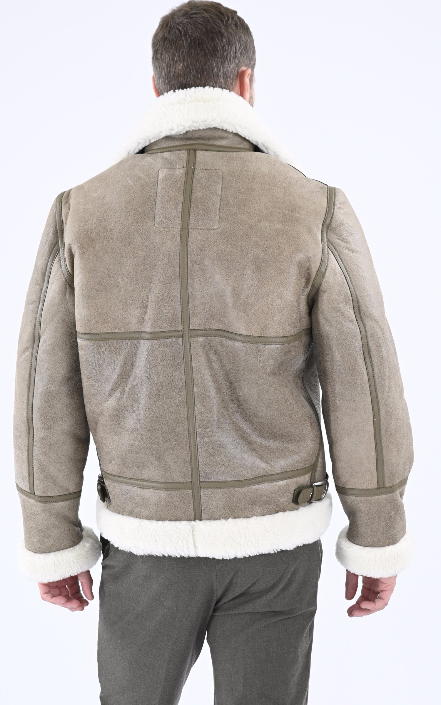 A &quot;LC1259&quot; Taupe Schott Bombardier Homme back photo