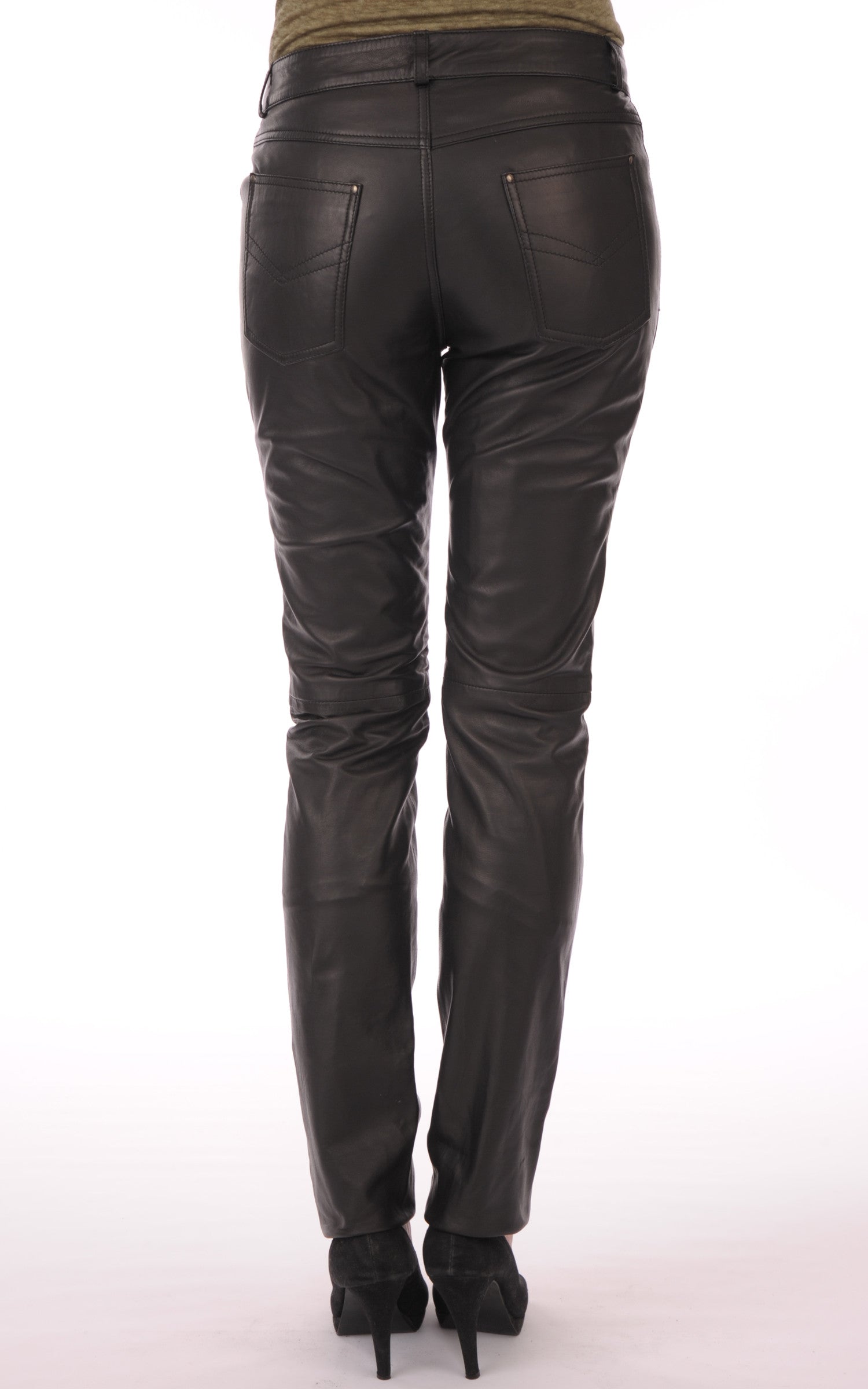 A &quot;501 F SLIM&quot; Noir Giorgio &amp; Mario Pantalon Femme back photo 4