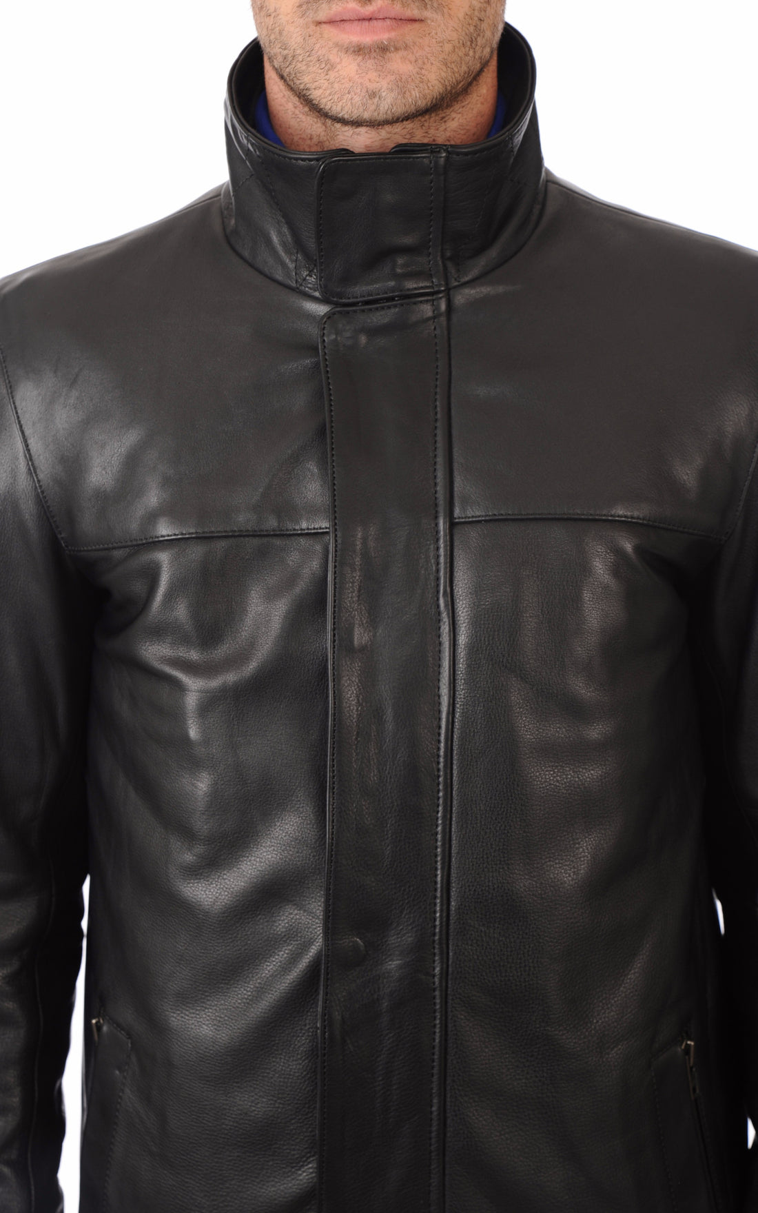 A &quot;LUSSAC&quot; Noir La Canadienne Blouson Homme opened photo