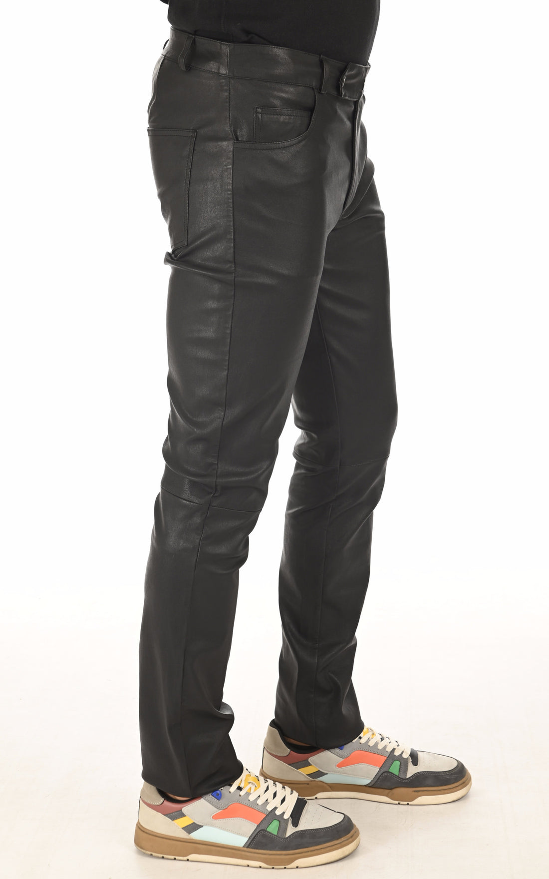 A &quot;EMILE&quot; Noir La Canadienne Pantalon Homme closed photo
