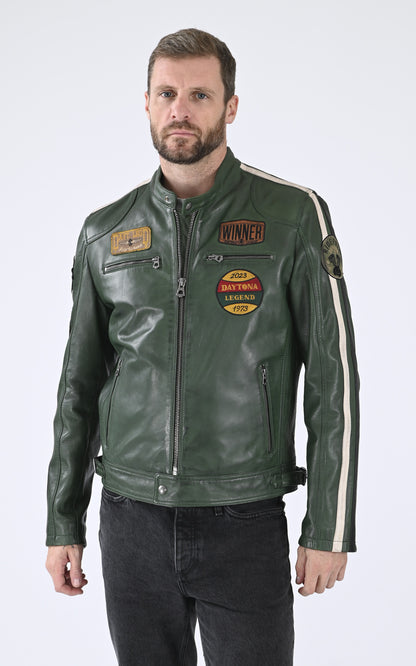 A &quot;WARTBURG 102832&quot; Vert Daytona 73 Blouson Homme closed photo