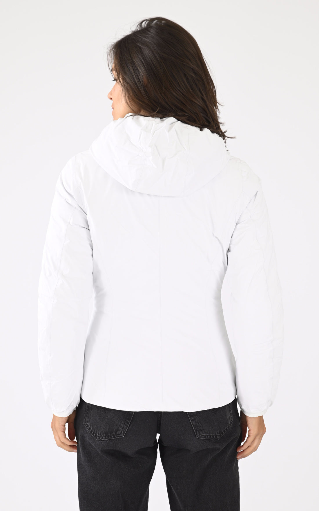 A &quot;LILY ST THERMO DO K8127XW&quot; Blanc K-Way Blouson Femme opened photo
