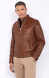 A "LC949WX" Cognac Schott Blouson Homme opened photo