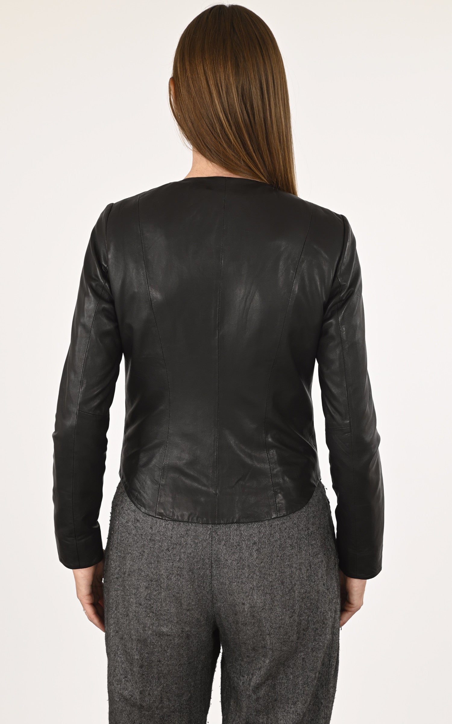 A &quot;P1418&quot; Noir La Canadienne Spencer Femme back photo 4