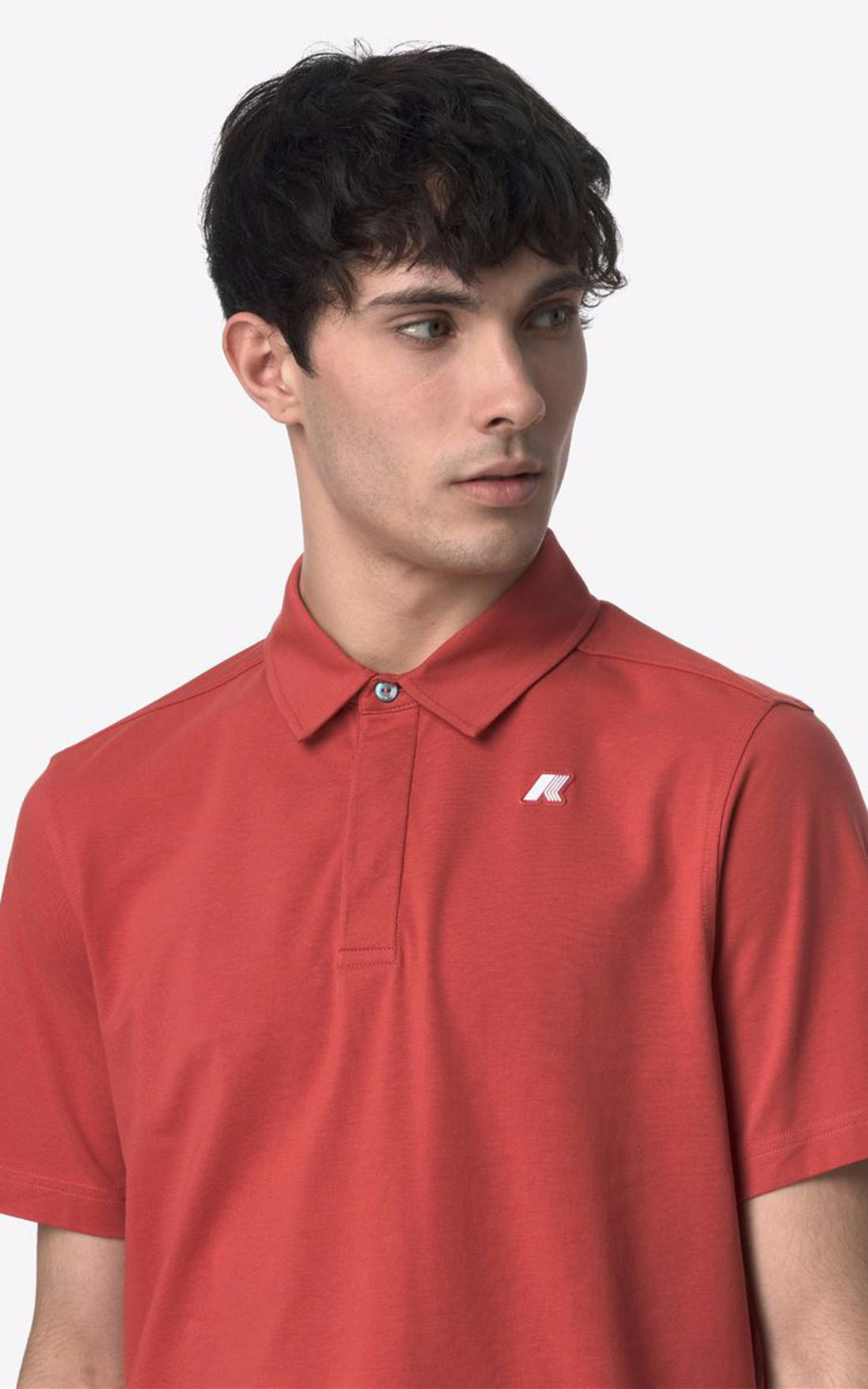 A &quot;VINCELLE K61419W&quot; Rouge K-Way Polo Homme opened photo
