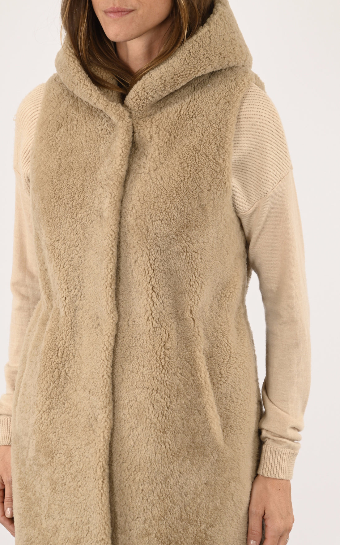 A &quot;GERMINA&quot; Beige Levinsky Gilet Femme opened photo