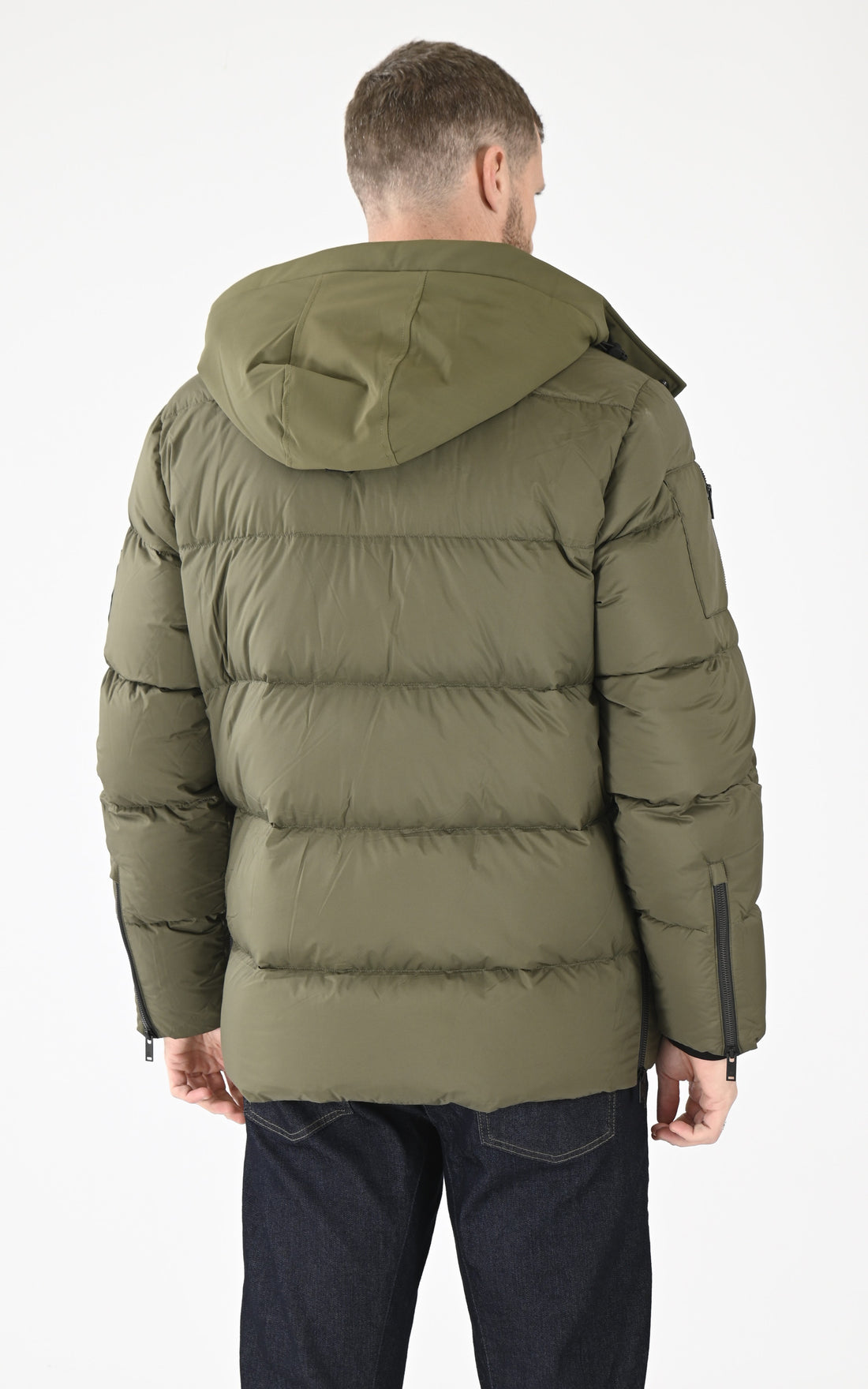 A &quot;EVEREST 3Q M34MJ196&quot; Kaki Moose Knuckles Ves Doudoune Homme opened photo