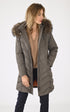 A "JEMMA 11568" Taupe Saki 3/4 Doudoune Femme opened photo