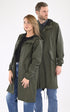 A "18140 FISHTAIL PARKA" Kaki Rains 7/8 Mixte details photo