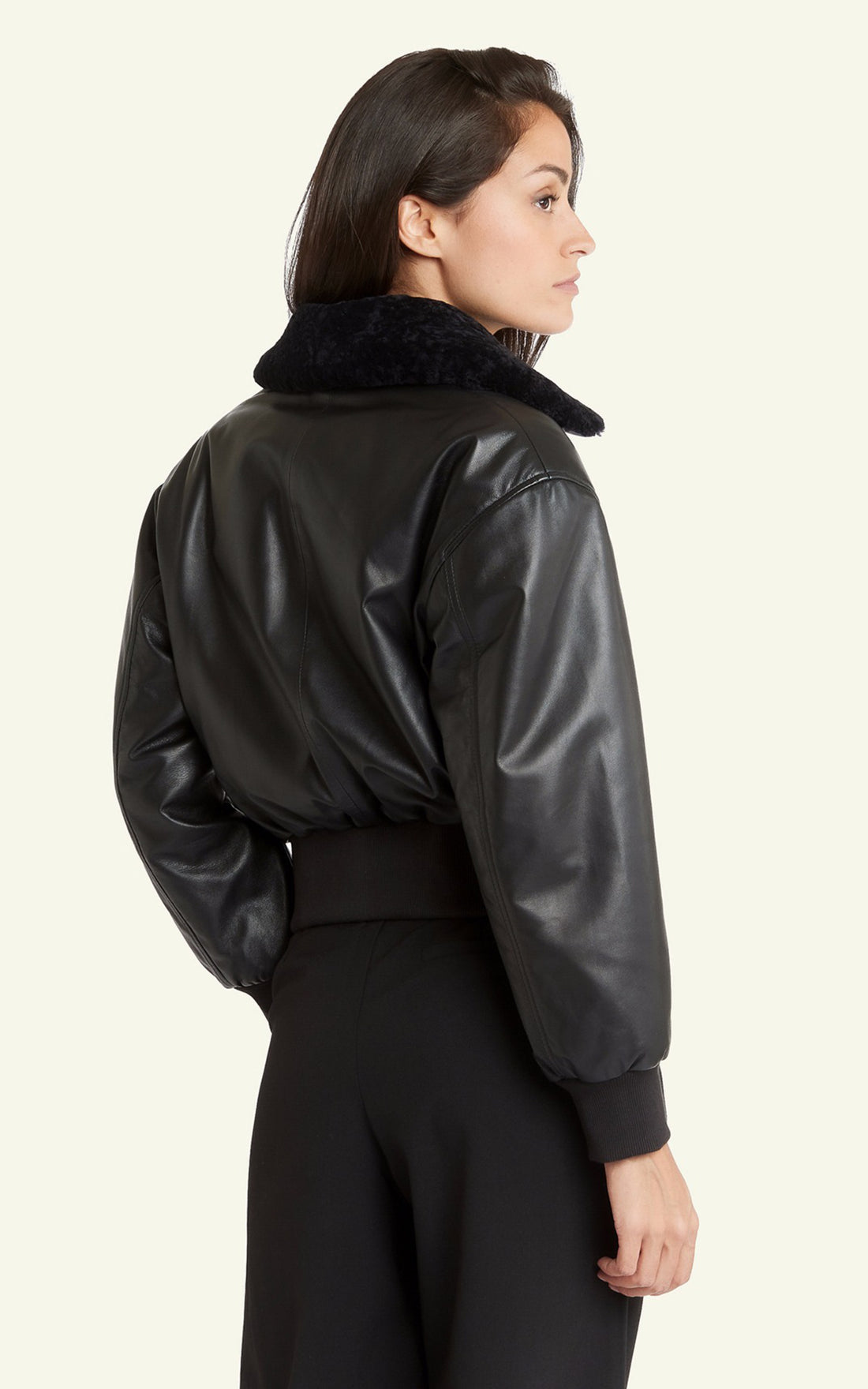 A &quot;DORA&quot; Noir Serge Pariente Blouson Femme opened photo