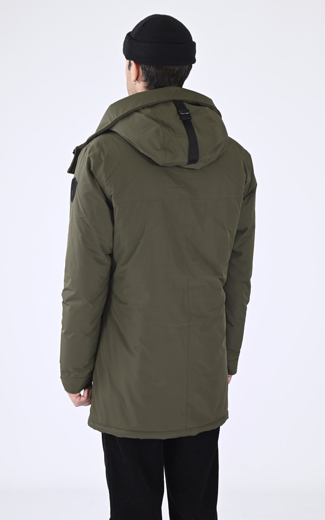 A &quot;PIERRE 3L&quot; Kaki Nobis 3/4 Doudoune Homme opened photo