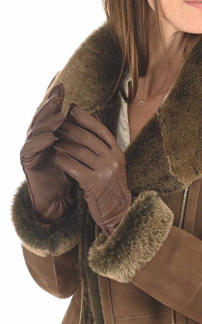 A &quot;10220 EMMA&quot; Marron Hestra Gants Femme back photo