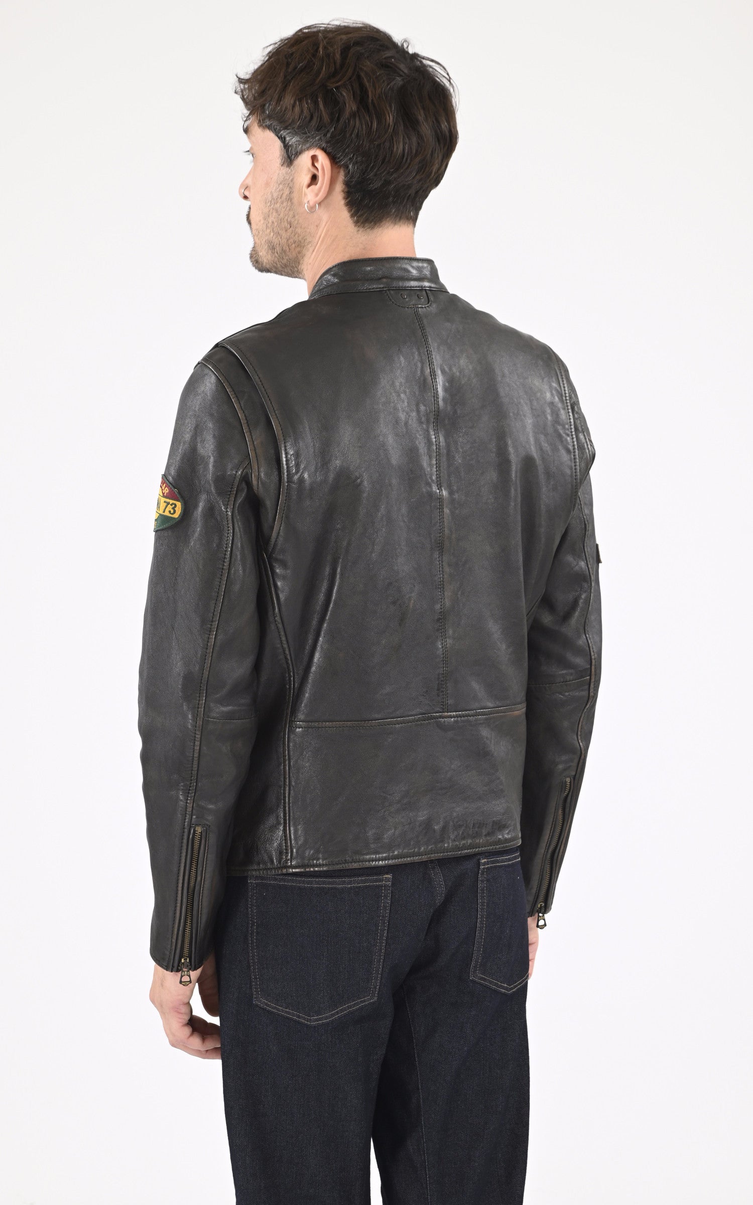 A &quot;MARTINEZ 102828&quot; Noir Daytona 73 Blouson Homme back photo