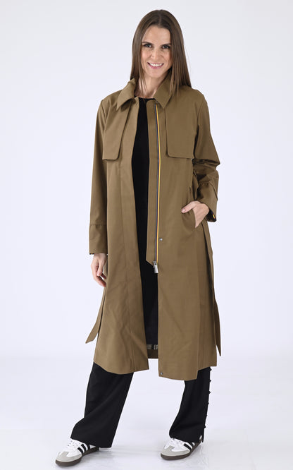 A &quot;JESEL TECH WOO K51365W&quot; Marron Clair K-Way Manteau Femme closed photo