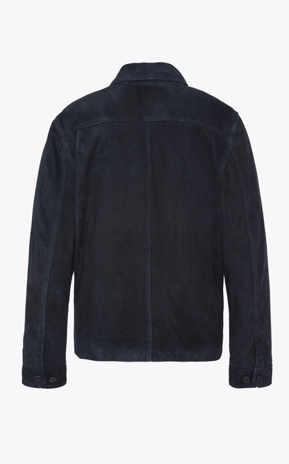 A &quot;LCBRONXS&quot; Navy Schott Veste Homme closed photo