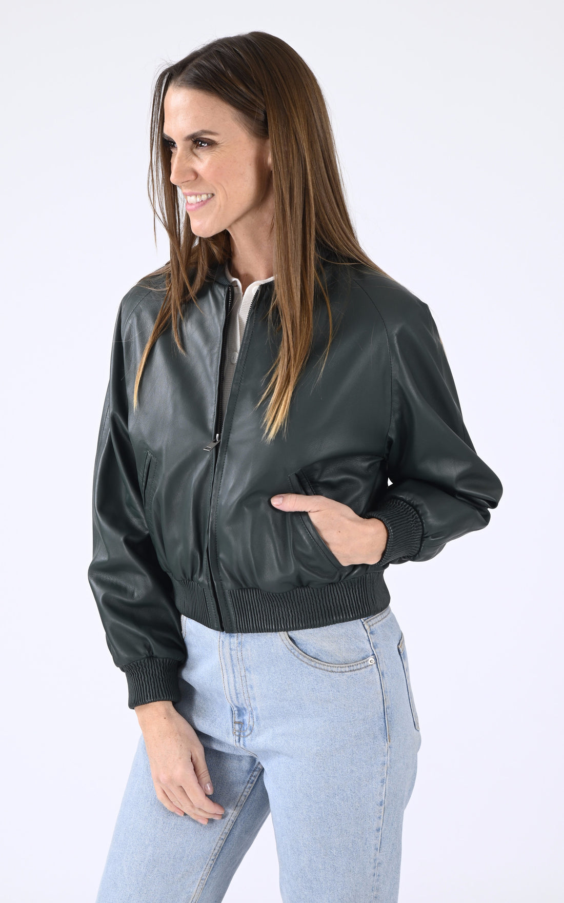 A &quot;GAIA&quot; Vert Serge Pariente Blouson Femme opened photo
