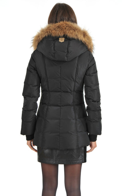 A &quot;ADALI-F&quot; Noir Mackage 3/4 Doudoune Femme back photo