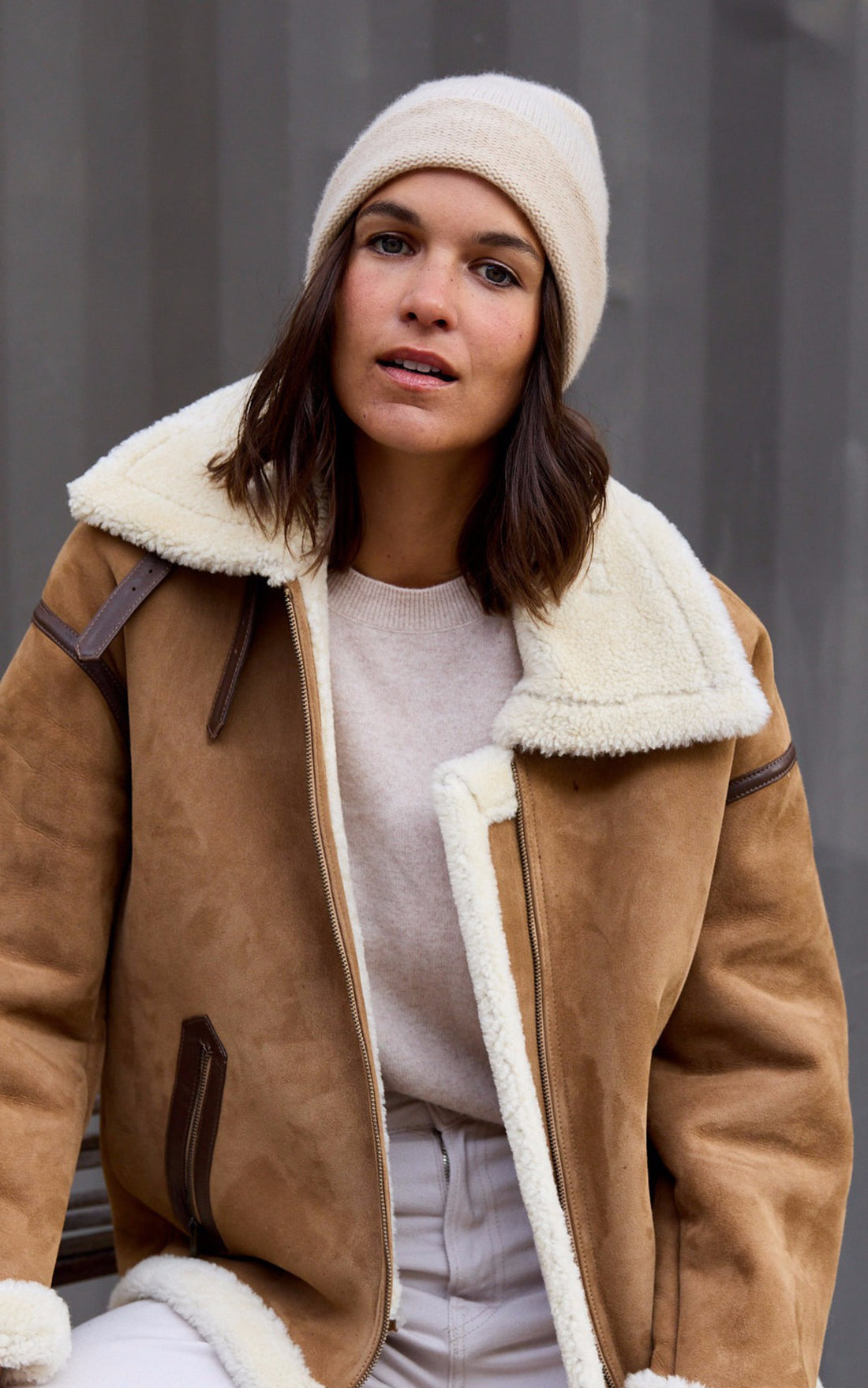 A &quot;INES 4501029C&quot; Beige Notshy Bonnet Femme opened photo