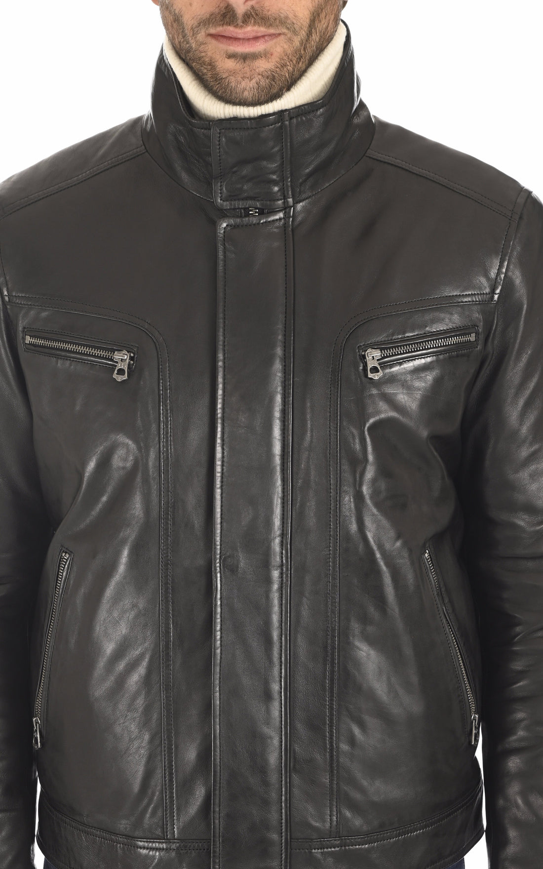 A &quot;FALCONERO 100737&quot; Noir Daytona 73 Blouson Homme opened photo