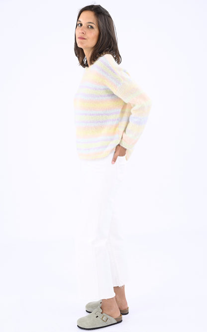 A &quot;MABELLO&quot; Multi Les Tricots de Léa Pull Femme closed photo