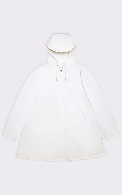 A &quot;18050 A-LINE JACKET&quot; Blanc Rains 3/4 Femme closed photo