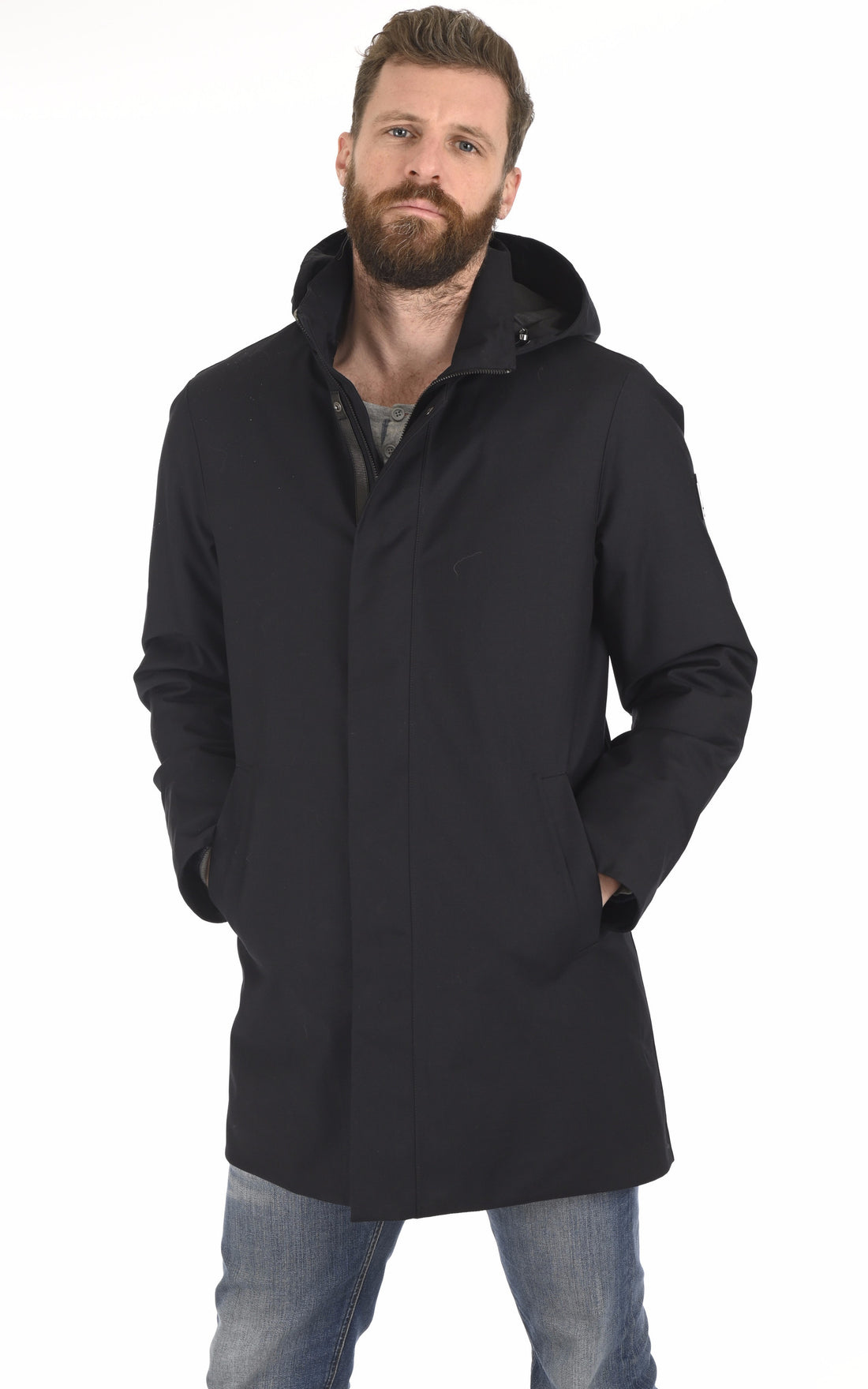 A &quot;ROLAND-R&quot; Navy Mackage 3/4 Homme opened photo