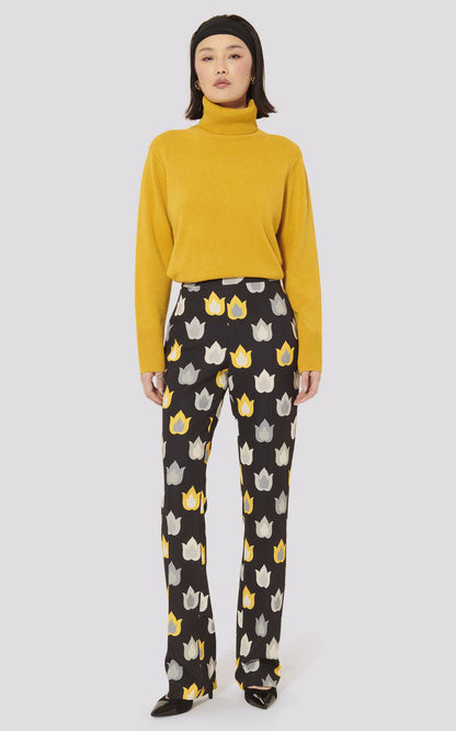 A &quot;PAIVAN&quot; Noir Tara Jarmon Pantalon Femme opened photo