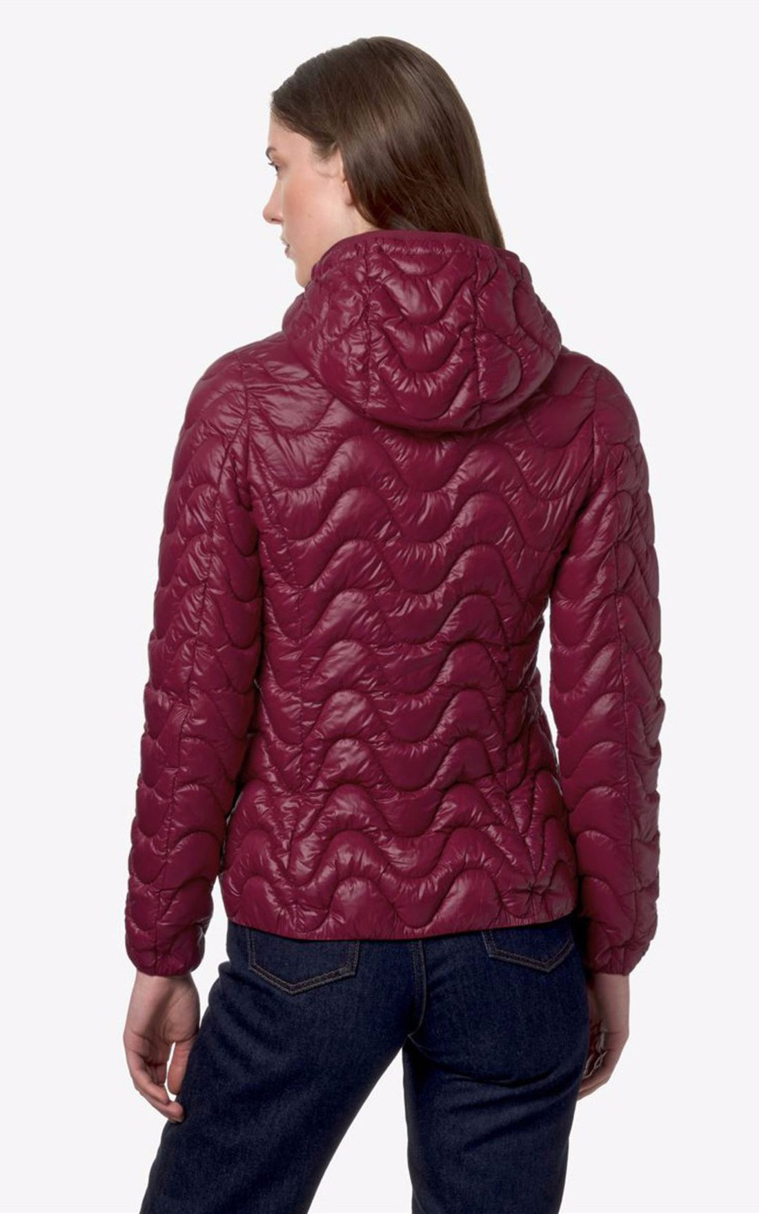 A &quot;LILY ECO WARM K5126IW&quot; Rouge K-Way Blouson Femme opened photo