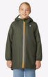 A "EIFFEL ORSETTO KIDS K71219W" Kaki K-Way Blouson Enfant closed photo