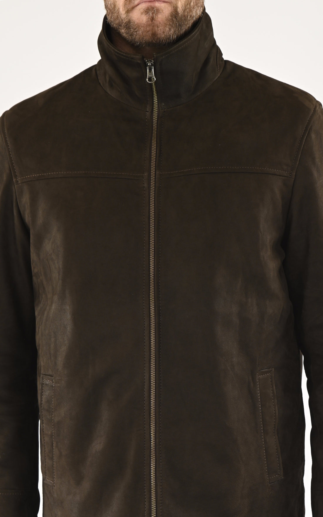 A &quot;COOPER&quot; Marron La Canadienne Blouson Homme opened photo