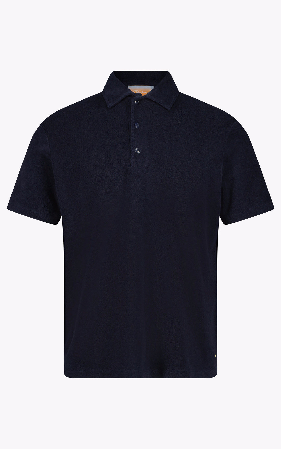Polo éponge bleu marine