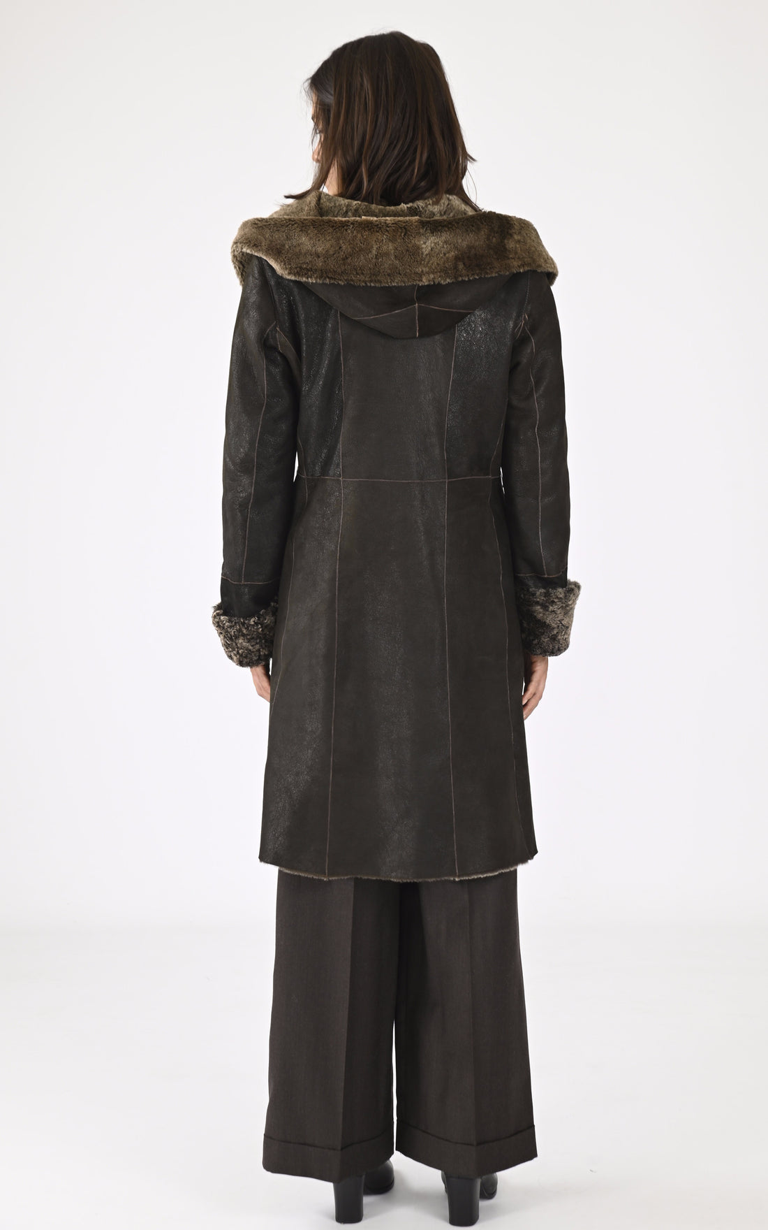 A &quot;OS9007B 100&quot; Marron La Canadienne 7/8 Femme closed photo