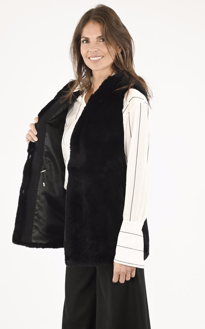A &quot;195H-RX 75CM&quot; Noir La Canadienne Gilet Femme interior photo
