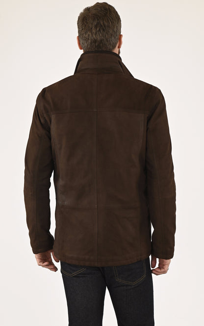 A &quot;ASHFORD 7762&quot; Marron Smarty Veste Homme back photo