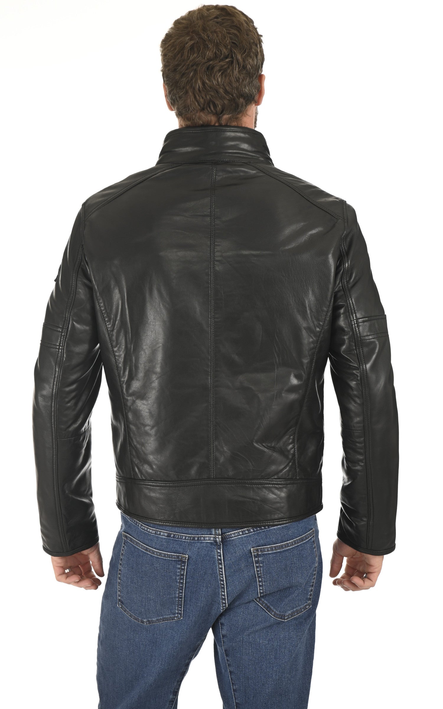 A &quot;BENDER&quot; Noir Milestone Blouson Homme back photo 4