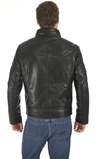A &quot;BENDER&quot; Noir Milestone Blouson Homme back photo
