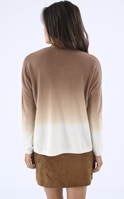 A &quot;MONJACKE&quot; Camel Les Tricots de Léa Pull Femme back photo