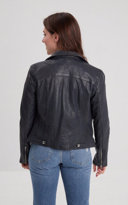 A &quot;OLYMPE 101964&quot; Bleu Marine Rose Garden Blouson Femme back photo