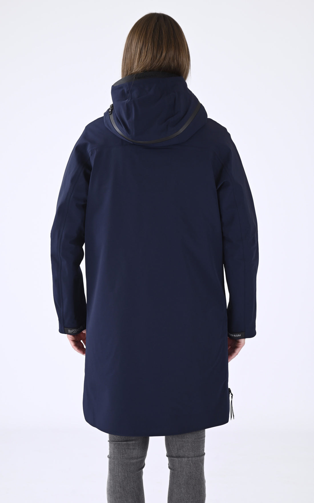 A "PLANCK QW497" Marine Krakatau 3/4 Parka Femme closed photo