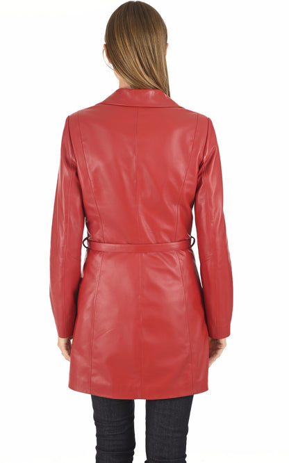 A &quot;ADRIANA&quot; Rouge La Canadienne Veste Femme back photo