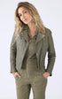 A "OLYMPE 101964" Kaki Clair Rose Garden Blouson Femme opened photo