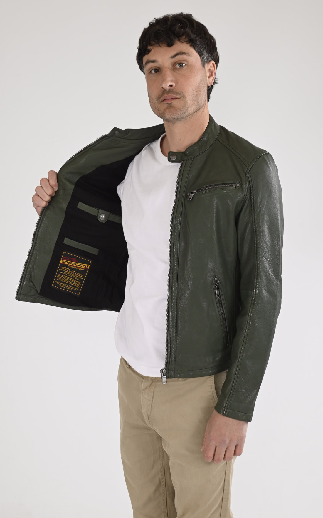 A &quot;GAFINO 101843&quot; Vert Daytona 73 Blouson Homme opened photo