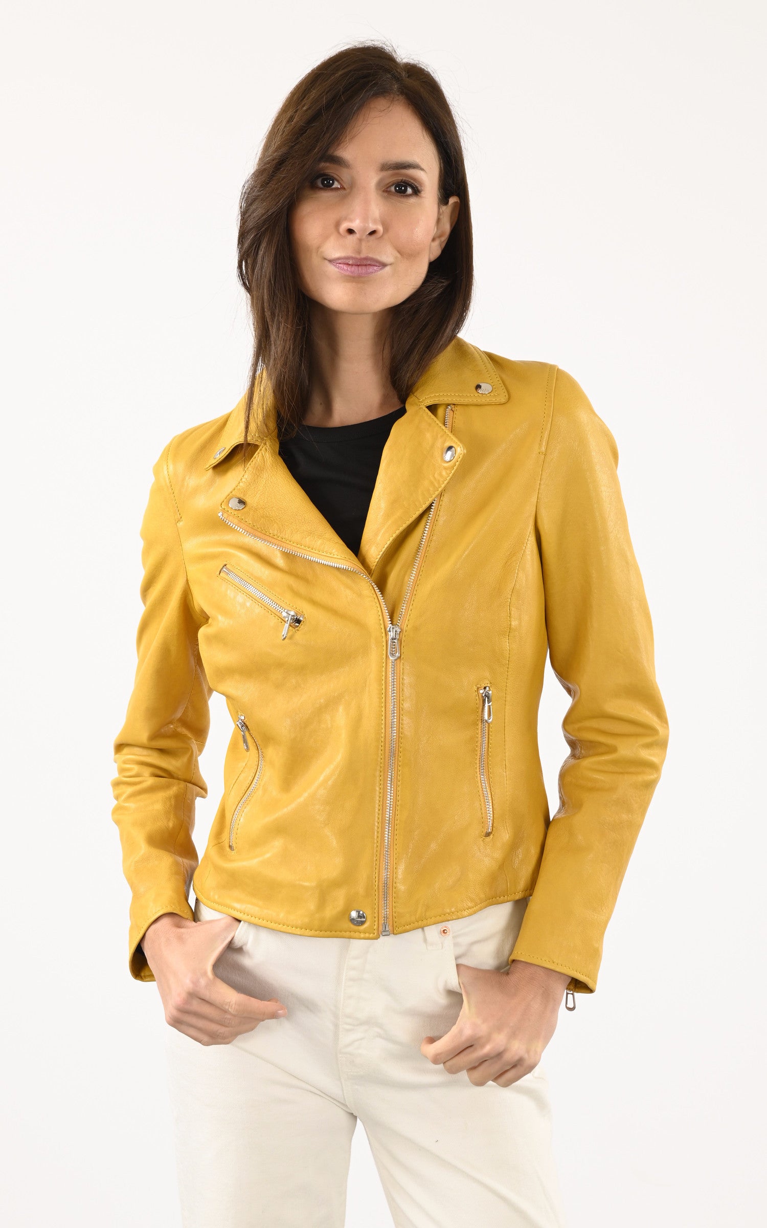 A &quot;OLYMPE 101964&quot; Jaune Rose Garden Blouson Femme closed photo 1